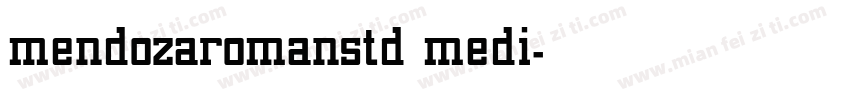 mendozaromanstd medi字体转换